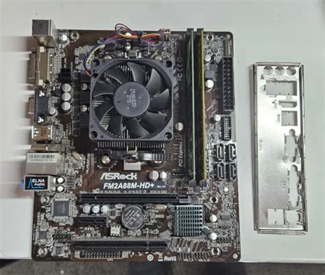 Asrock Fm2a88m Hd Motherboard Bundle Amd A8 7600 3 1ghz Cpu 8gb Ram And Io Plate 6 23 Picclick Au