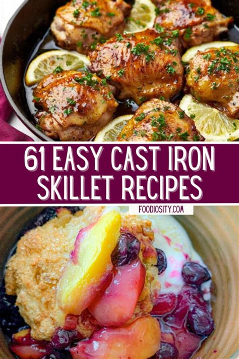 61 Cast Iron Skillet Recipes - Easy Meal Ideas (Sweet & Savory ...