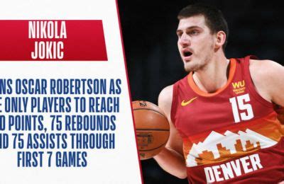 Un Jokic Bestial Sigue Haciendo Historia E Iguala A Oscar Robertson