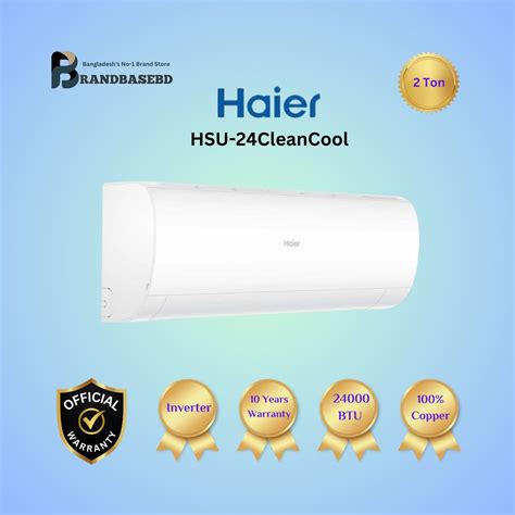 Haier Hsu Cleancool Ton Inverter Air Conditioner Brand Base Bd