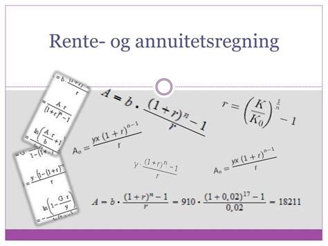 Ppt Rente Og Annuitetsregning Powerpoint Presentation Free Download