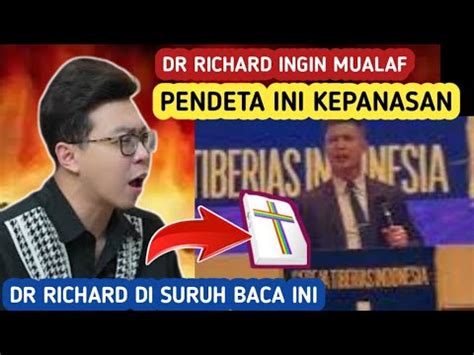 Dr Richard Lee Ingin Mualaf Banyak Kristen Kepanasan Dr Richard