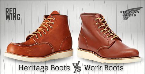 Red Wing Heritage vs Work Boots (Main Differences)