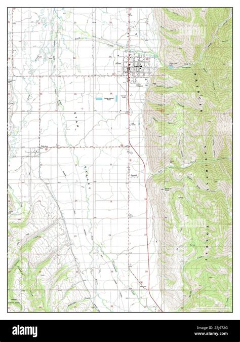 Map of afton wyoming hi-res stock photography and images - Alamy