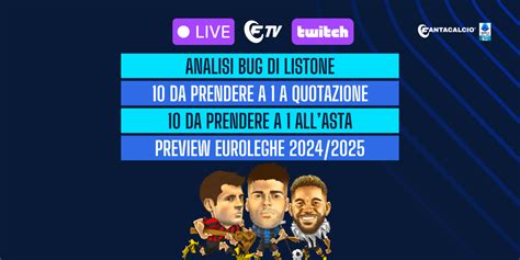 Live Analisi Listone E 10 Nomi Da Prendere A 1 All Asta 10 Da