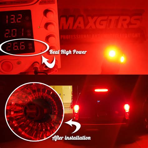 MAXGTRS 2x 1156 BA15S P21W PY21W BAU15S Turn Signal Light BAY15D P21 5W