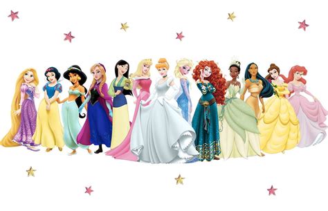 Las 10 Princesas Más Populares De Disney Elle Disney Princess Lineup Official Disney