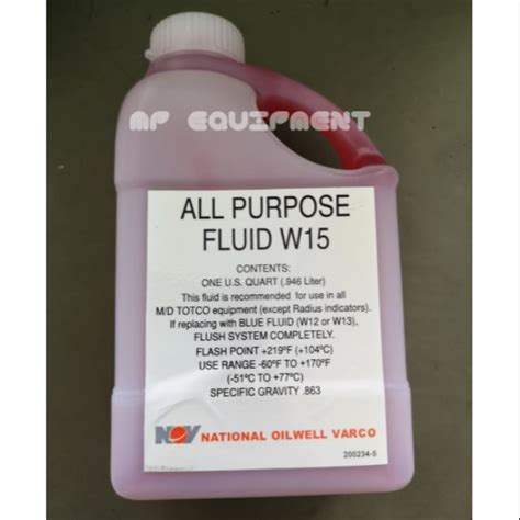 NOV MD TOTCO ALL PURPOSE FLUID W15 0 946L Shopee Thailand