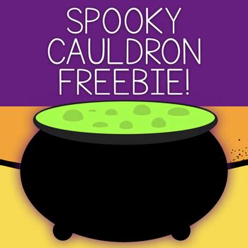 Halloween Cauldron Clip Art Freebie! by Okay Kinda Day | TPT