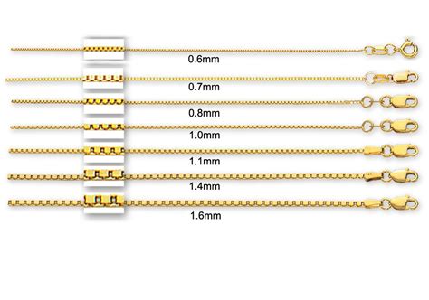 Mm Size Chart For Chains Size Chart