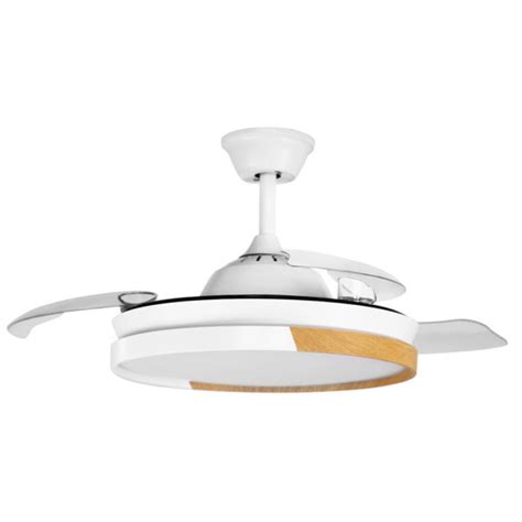 Ventilador De Teto LED Branco Faia 72W Metal ABS Policarbonato