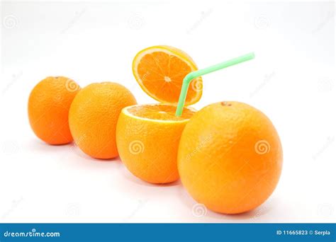 Four oranges on white stock image. Image of background - 11665823