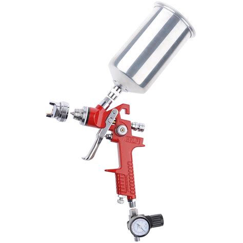 HVLP Spray Gun 1 3 1 4 2 5mm Tip Auto Paint Gauge Gravity Feed Nozzle