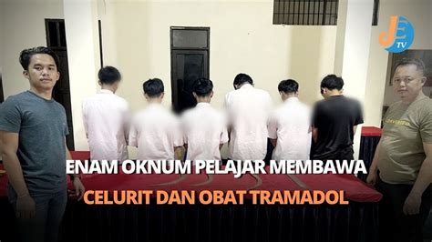 Kedapatan Bawa Sajam Dan Obat Terlarang Polsek Baros Sukabumi Amankan