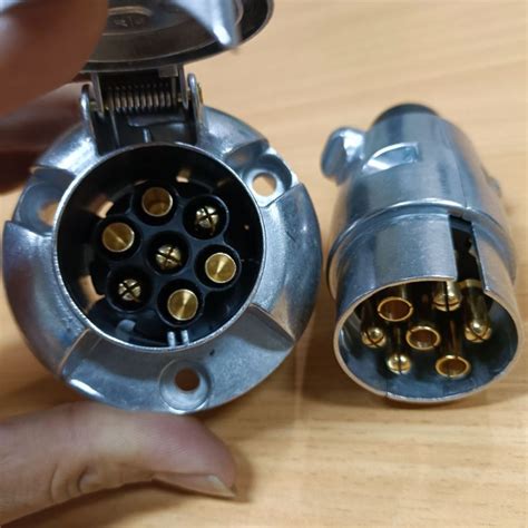 Jual Socket Connector Trailer Karavan Truk Tronton Pin Plug Sepasang