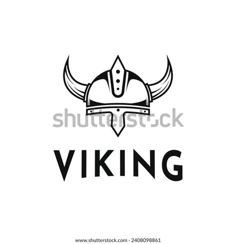 Viking Helmet Logo Design Idea Stock Vector Royalty Free 2408098861