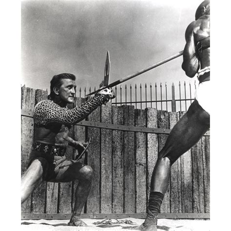 Kirk Douglas Spear Vs Sword Fighting Scene Photo Print (8 x 10) - Walmart.com - Walmart.com