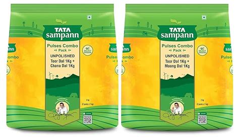 Tata Sampann Pulses Combo Pack Unpolished Toor Dal Arhar Dal