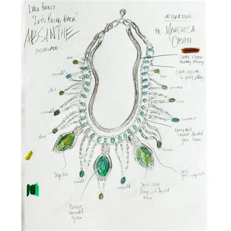 Discover Ed The Absinthe Necklace By Lulu Frost Jewellery Sketches