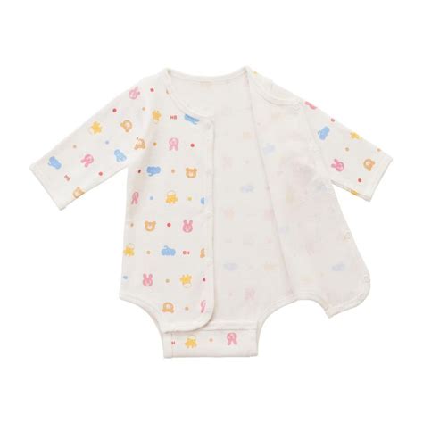 HOT BISCUITS ミキハウス 長袖ボディシャツ 前開き ブルー マルチカラー cm cm ホットビスケッツ ミキハウスホットビスケッツ公式店 通販 Yahoo