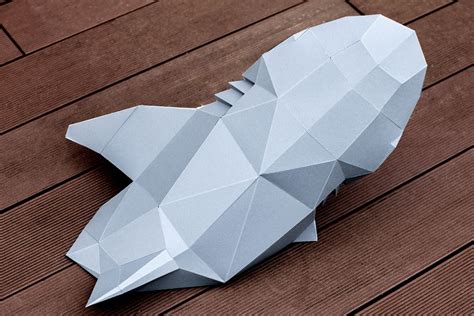 Shark PAPERCRAFT KIT Papercraft Shark Paper Model Shark DIY Papercraft ...