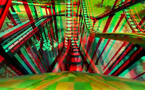 3D Roller Coaster Tycoon 3 Stereo 3D Anaglyph Test Red Cyan Glasses