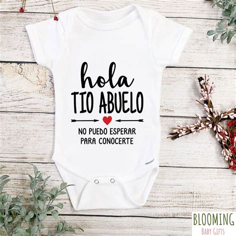 Hola Tio Abuelo Onesie Spanish Pregnancy Announcement To Great Uncle