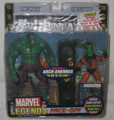 HULK VS THE LEADER - MARVEL LEGENDS FACE-OFF FIGURES VARIANT/CHASE 2012 ...