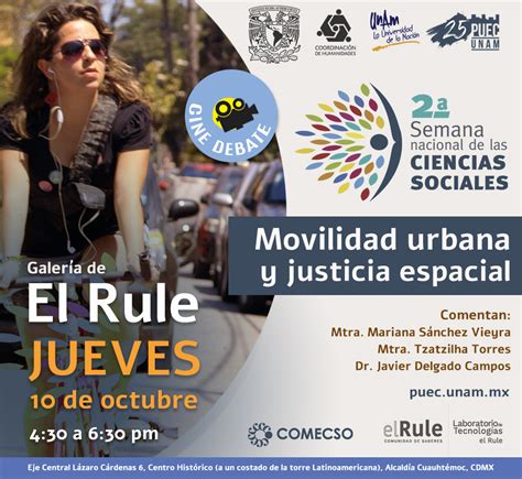 Cine Debate Movilidad Urbana Y Justicia Espacial Comecso