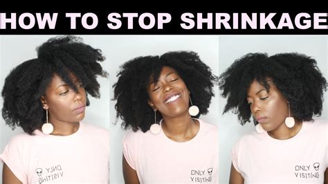 HOW TO STOP SHRINKAGE ON NATURAL HAIR YouTube