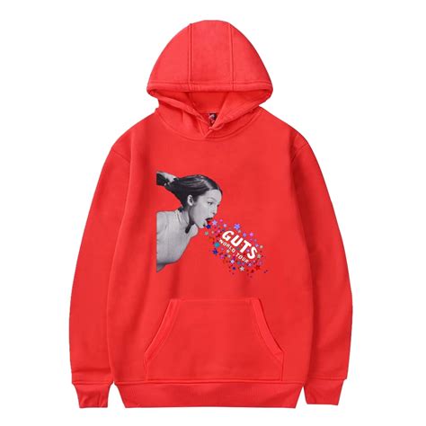 Olivia Rodrigo 2024 Guts World Tour Merch Long Sleeve Hoodies For Women