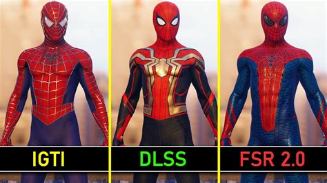 Spider Man Remastered PC IGTI Vs DLSS Vs FSR 2 0 RTX 3060 Ti