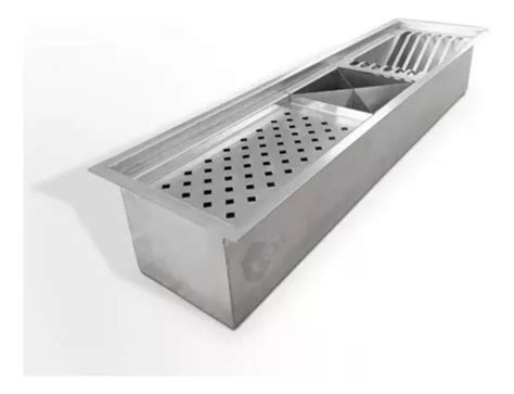 Calha Canal Organizador Escorredor Embutir Mida Inox Cm Frete Gr Tis