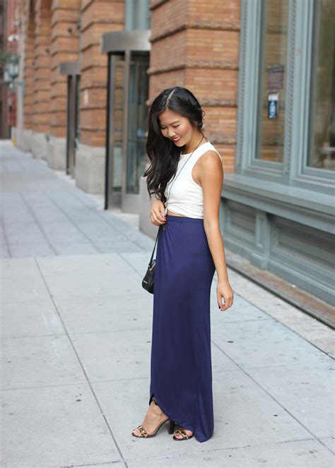 Crop Top And Maxi Skirt Skirt The Rules Nyc Style Blogger