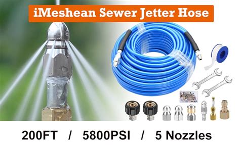 Amazon Sewer Jetter Kit For Pressure Washer Drain Pipe Cleaner