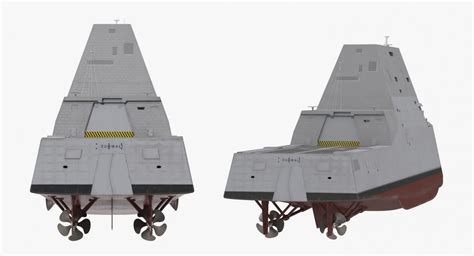 Zumwalt Class Destroyer US Stealth Ship 3D model | 3D Molier International