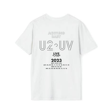 U2 Las Vegas Sphere T-shirt U2 Atomic City U2:UV Fall Tour 2023 New U2 ...