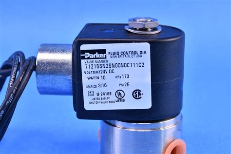 Parker 2 Way Normally Closed 14 Npt General Purpose Solenoid Valve 24v Watt10 Ebay