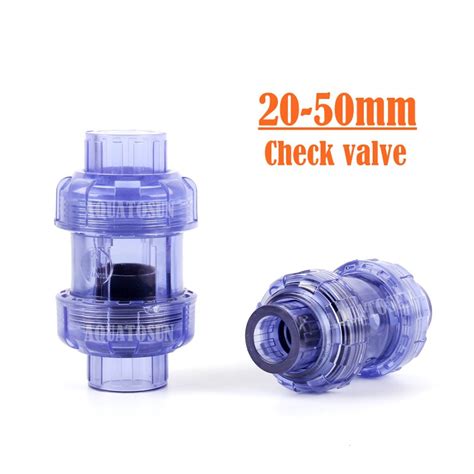 Pvc One Way Check Valve Transparent Union Non Return Valve Pvc Pipe