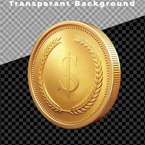 Premium Psd Gold Coin Isolated On Transparent Background