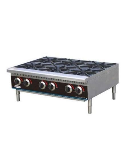 6 Burner Hot Plate Gas 36 Serv Ware