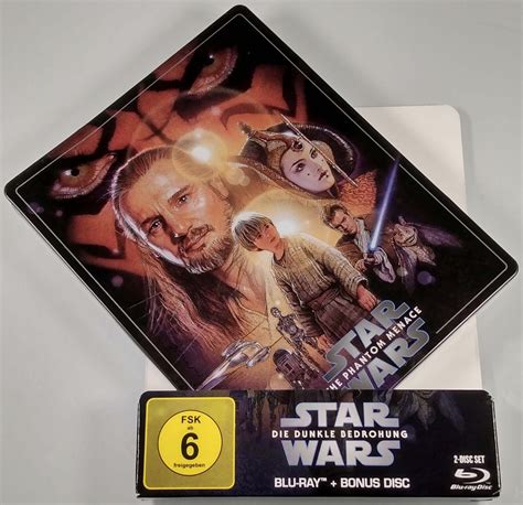 Star Wars The Phantom Menace Blu Ray Damaged Steelbook Movie German