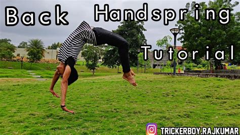 How To Do Back Hand Spring Tutorial Rajkumar Karki Youtube