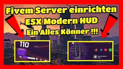 Fivem Server Einrichten Esx Modern Hud Einf Gen