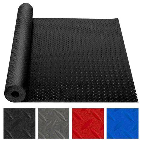 Heavy Duty Garage Floor Mat Rolls Diamond Plate Thickened Pvc Non Slip Garage Flooring Roll