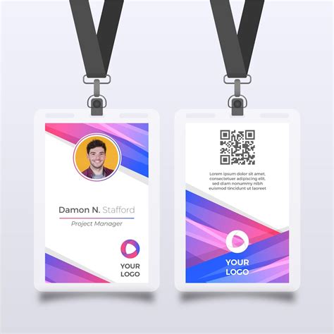 Design Your Own Id Card Custom Id Badge Plastic Badge Customized