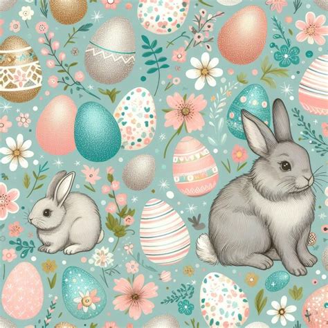 Premium Photo Seamless Easter Egg Pattern