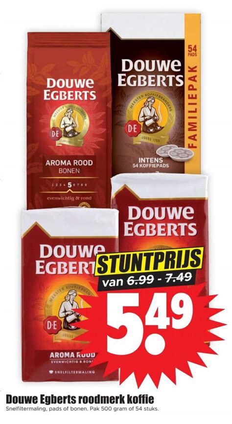 Douwe Egberts Roodmerk Koffie Snelfiltermaling Pads Of Bonen Pak 500