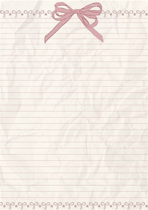 Pink Coquette Notes In 2024 Note Writing Paper Writing Paper