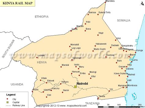 Kenya Rail Map